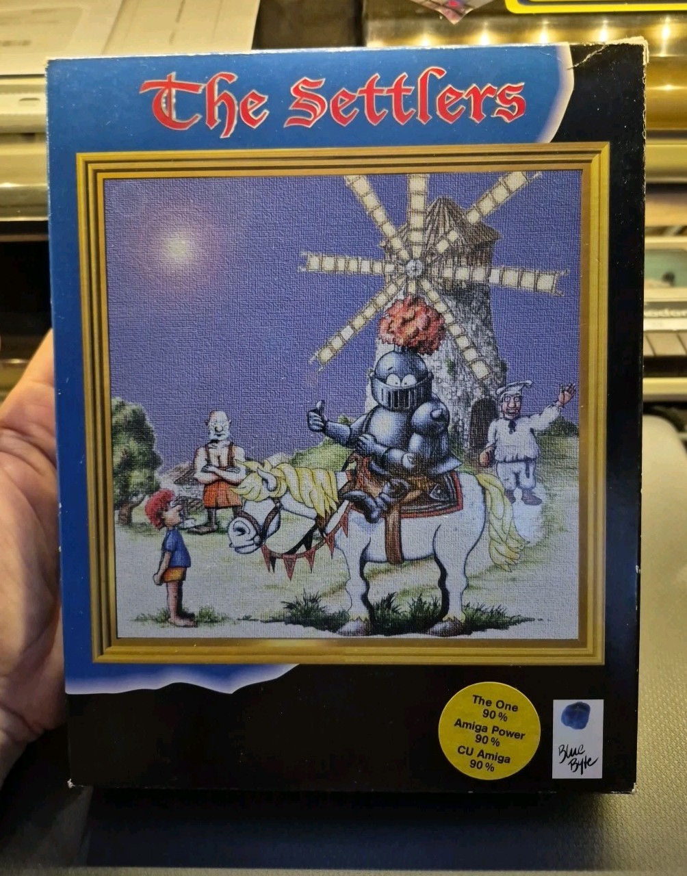 THE SETTLERS GAME X COMMODORE AMIGA ON FLOPPY DISK BOX ORIGINAL BLUE BYTE