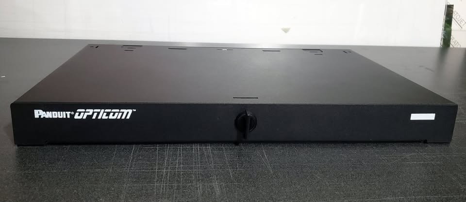 Panduit CPP48HDWBLY 48-Port Flat High-Density Patch Panel, 1 RU - Black