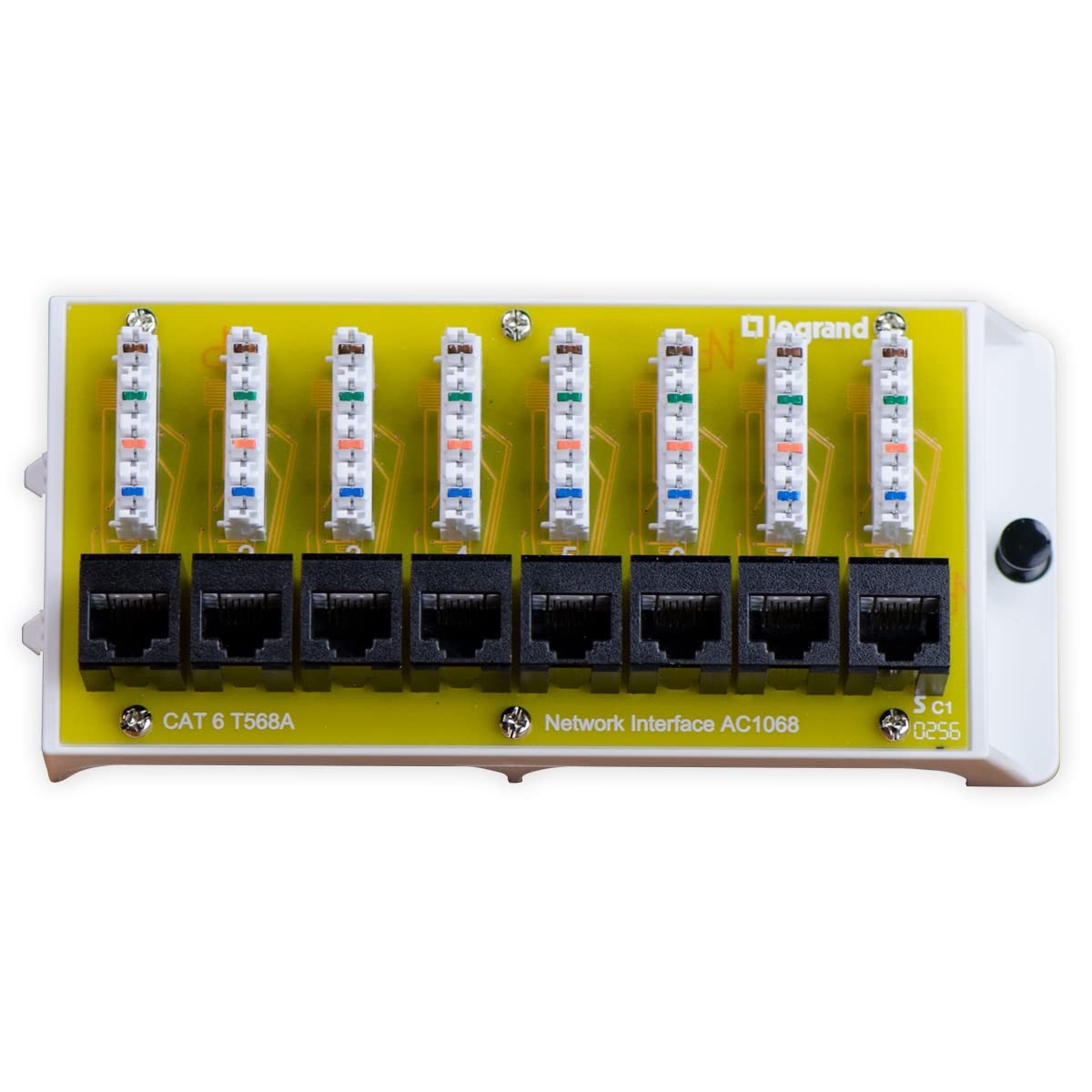 Legrand - OnQ Cat 6 Network Interface Module - Compatible with 8 Port, 6