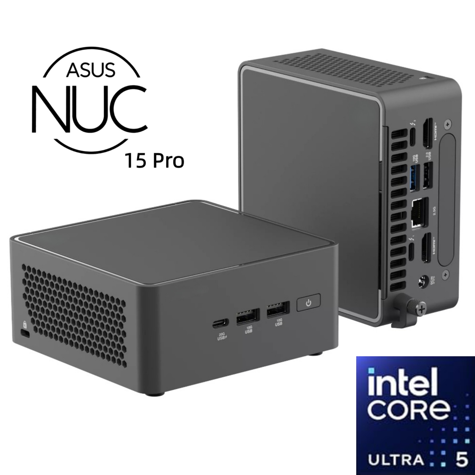 ASUS NUC15 Pro Intel Ultra 5-225H Arc GPU 64GB DDR5 2TB NVMe SSD Gaming Creator