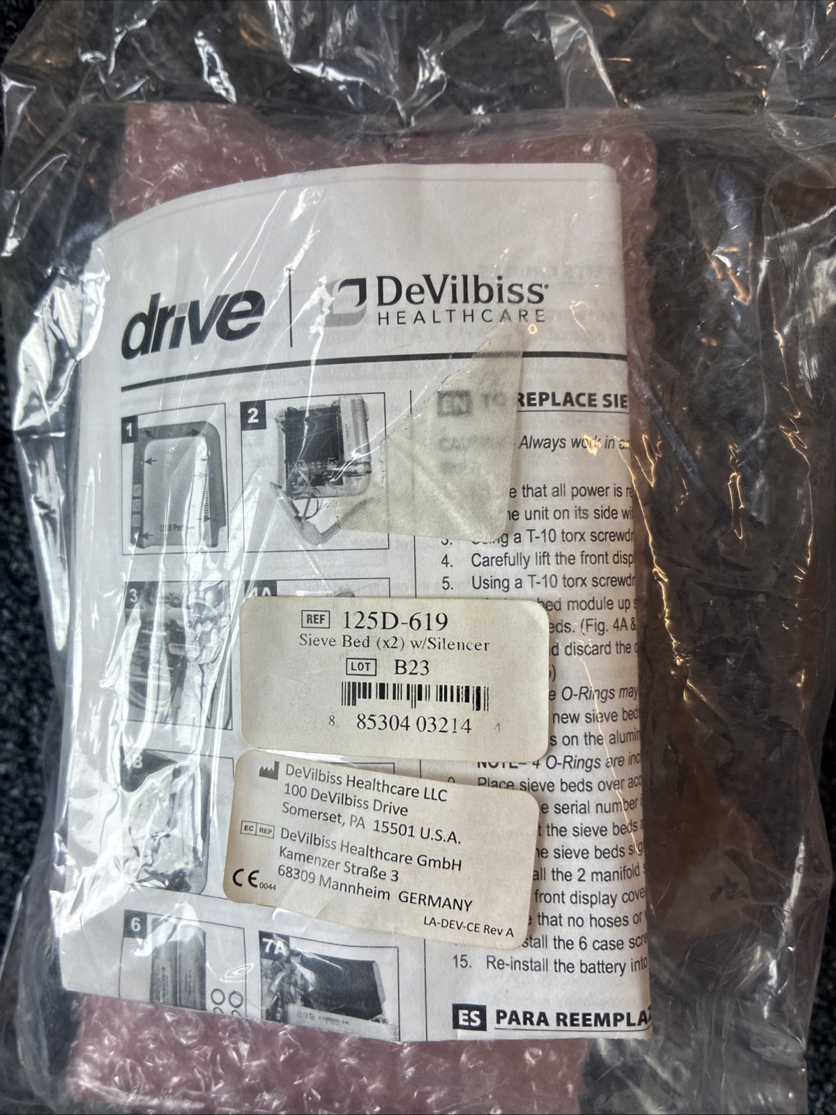 Drive Medical  iGO2 Sieve Bed Replacement Kit Brand New 125D-619