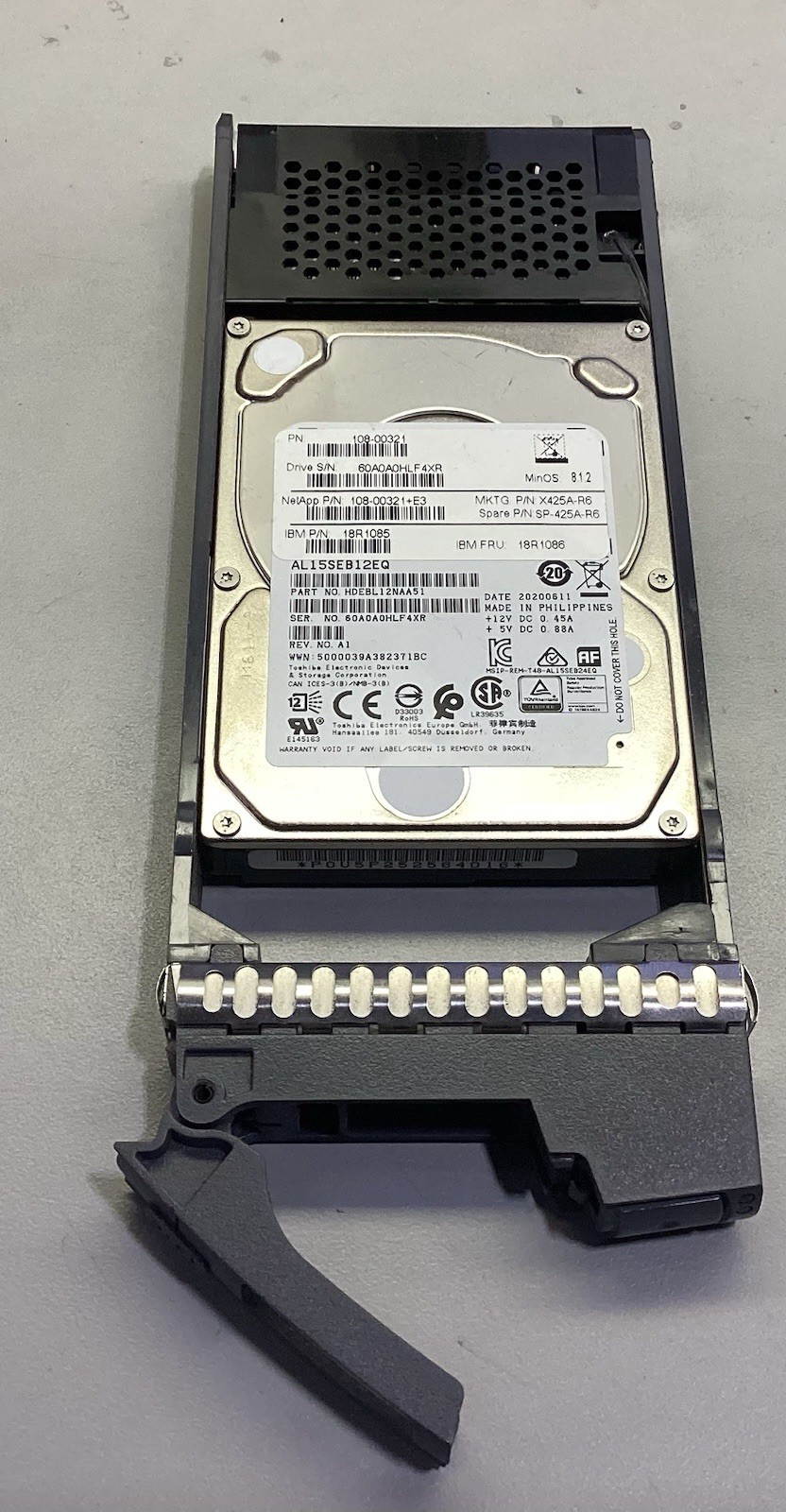 Toshiba AL15SEB12EQ 1.2TB 2.5" 10K 12G SAS HDD