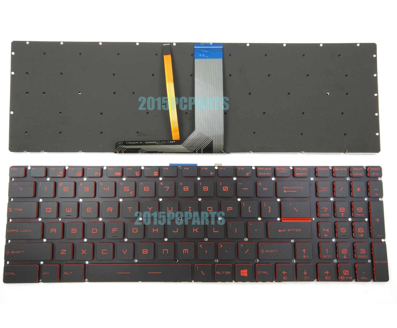 New MSI GL65 GL75 Leopard 9SC 9SD 9SE 10SDR 10SER 10SFR Red Backlit Keyboard US