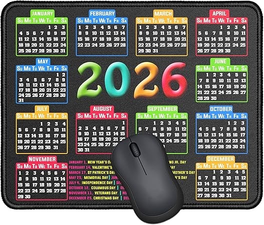 Computer Mouse Mat with Non-Slip Rubber Base