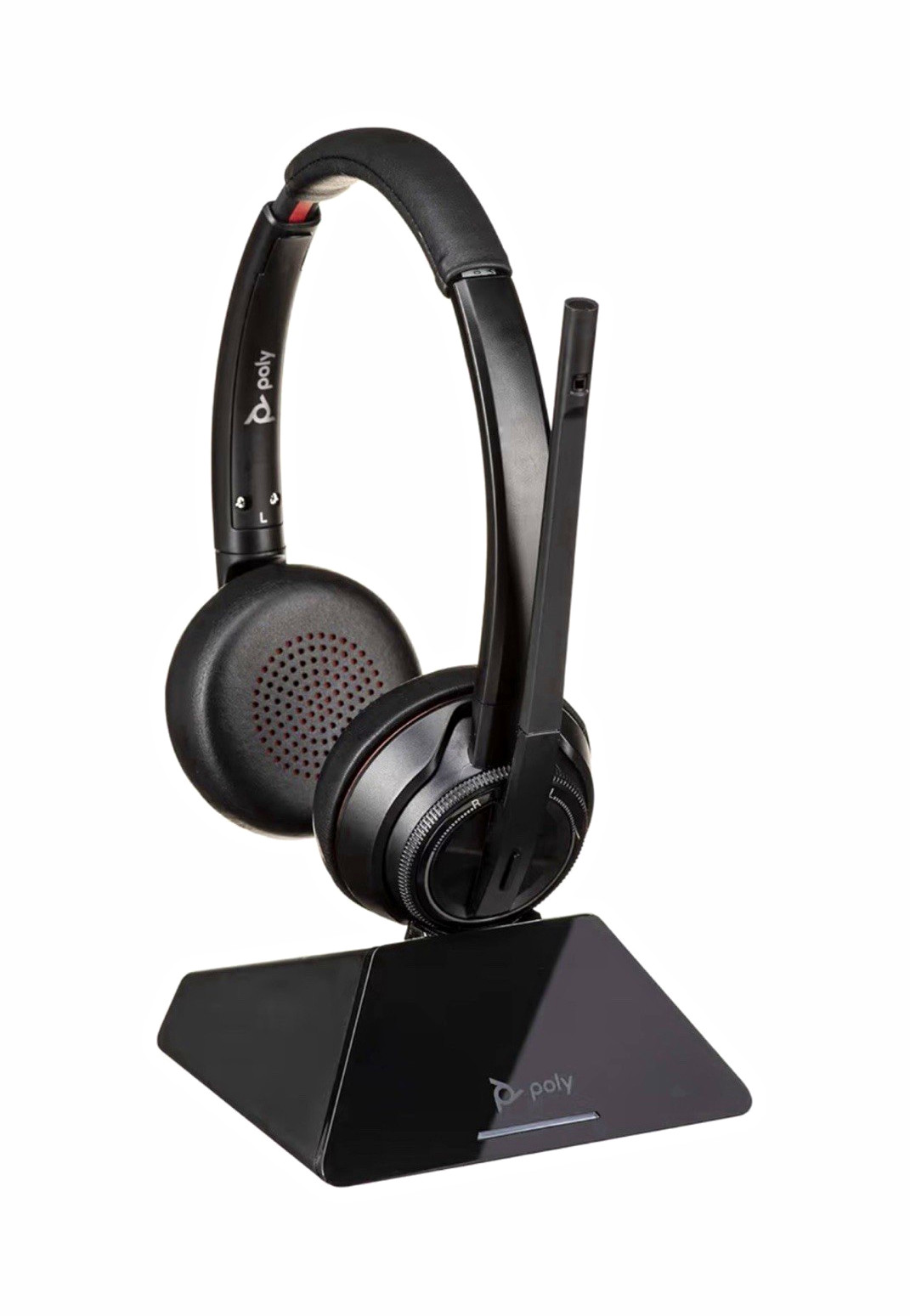 Poly Savi 8210/8220 UC Wireless USB Black Double On-Ear Boom Headset