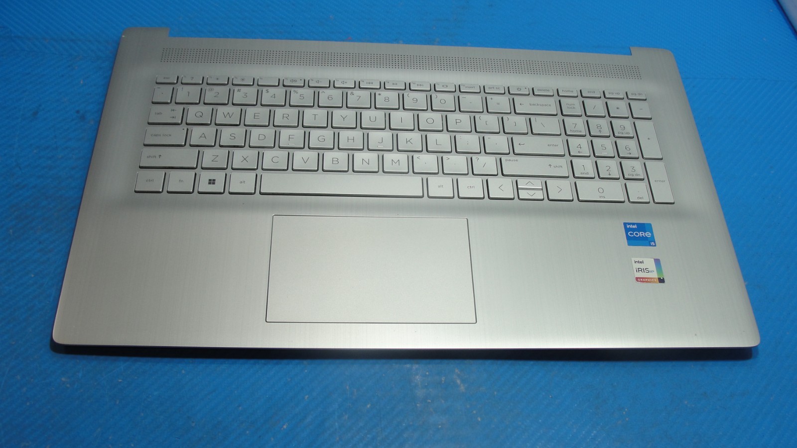 HP 17-cn0023dx 17.3" OEM Palmrest w/TouchPad BL Keyboard 6070B1894803 Grade A