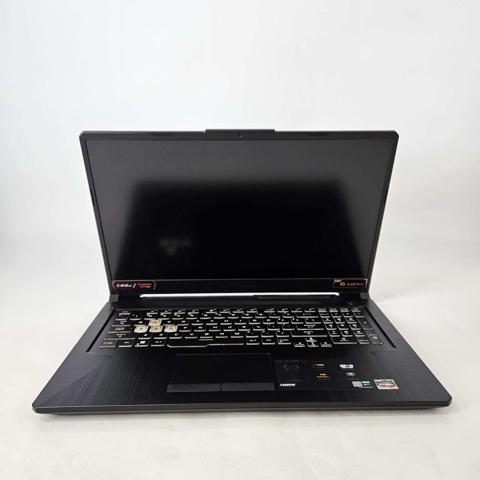 Asus TUF A17 144Hz FHD 3.0 GHz Ryzen 5 4600H 8GB 512GB SSD GTX 1650 Very Good