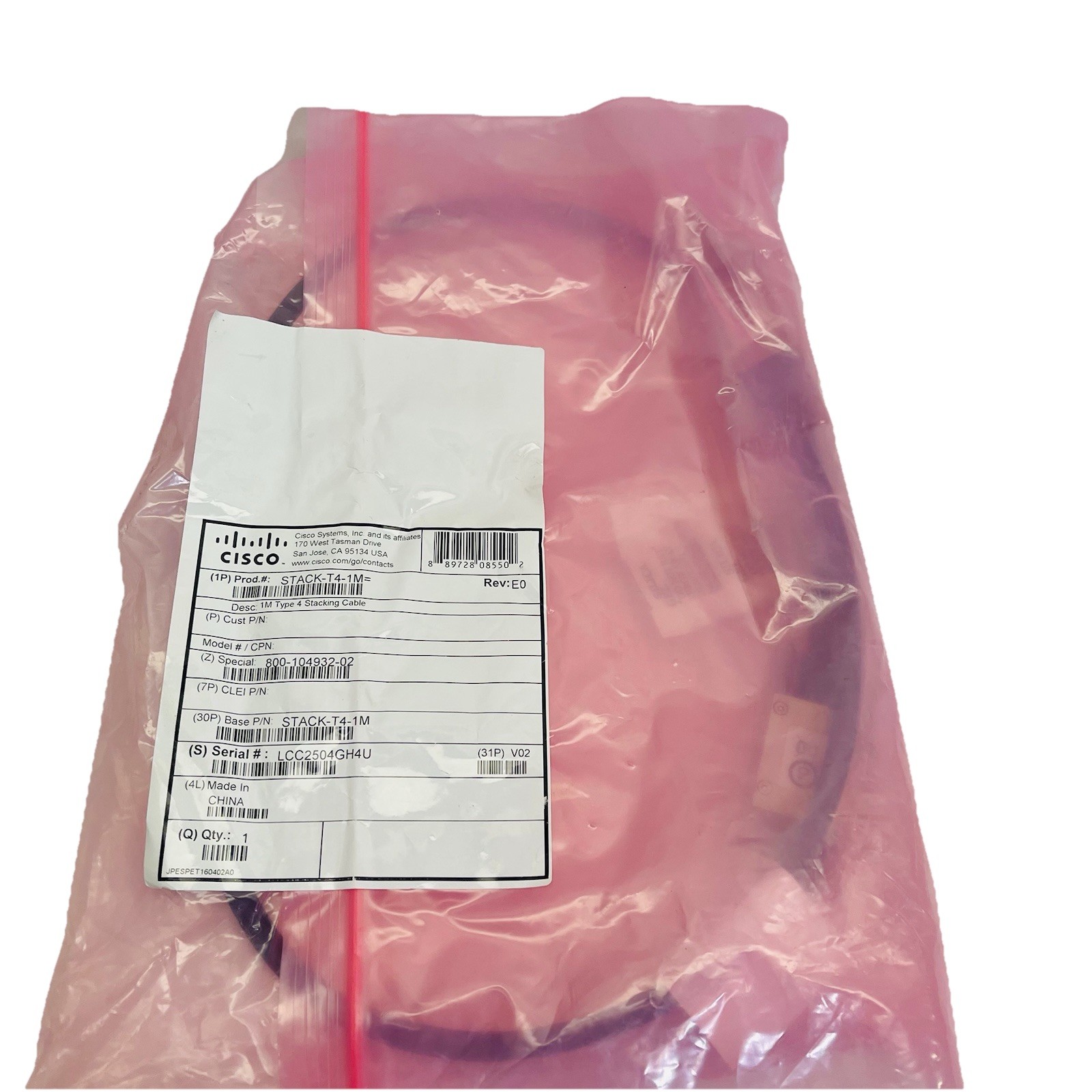 CISCO STACK-T4-1M TYPE 4 STACKING CABLE