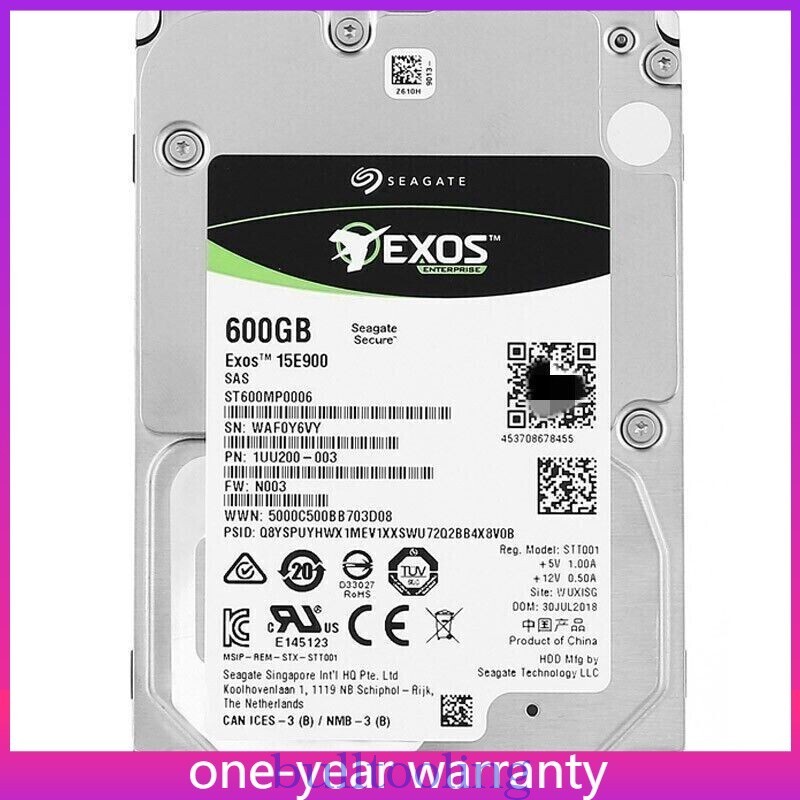 SEAGATE ST600MP0006 600GB 12Gbs 256MB 15K 2.5'' SAS Hard Drive 100% Original