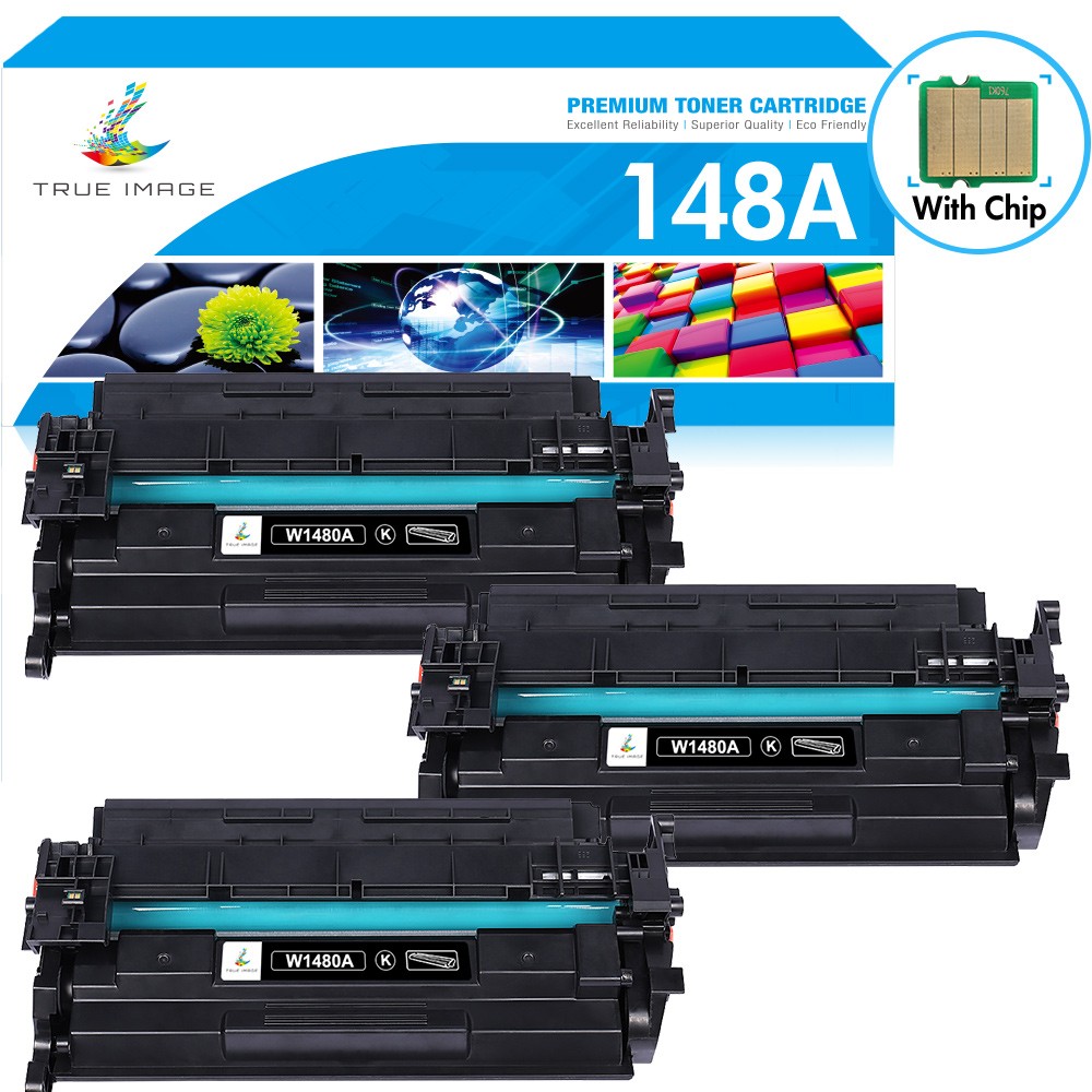 3 PK 148A W1480A With Chip Toner For HP LaserJet Pro 4001n/dn/1dw MFP 4101fdw