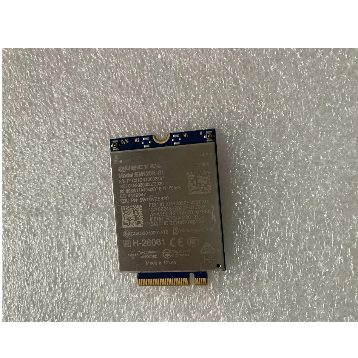 For ThinkPad T14s X13 Yoga T14 T15 Gen 2 WAN QTL EM120R-GL 4G Module 5W10V25820