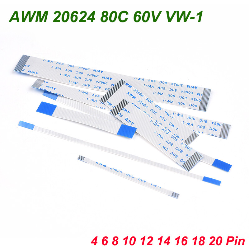 4-20Pin Pitch 0.5/1mm PCB Board Transmission FFC Flexible Ribbon Cable Flat Wire