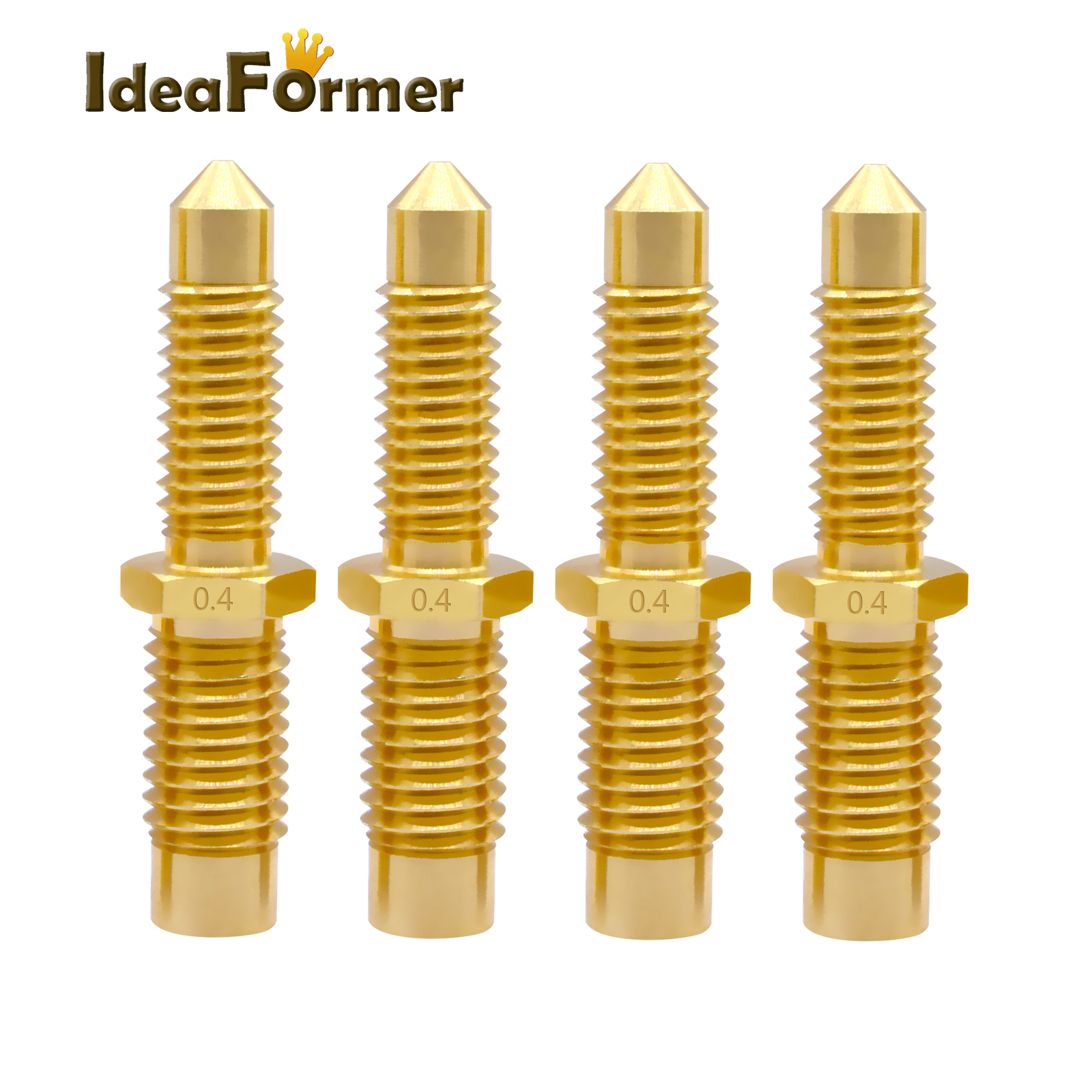 1Pcs/5Pcs V6 Brass Extruder Nozzle With PTFE Tube for 1.75/3.00mm Filament