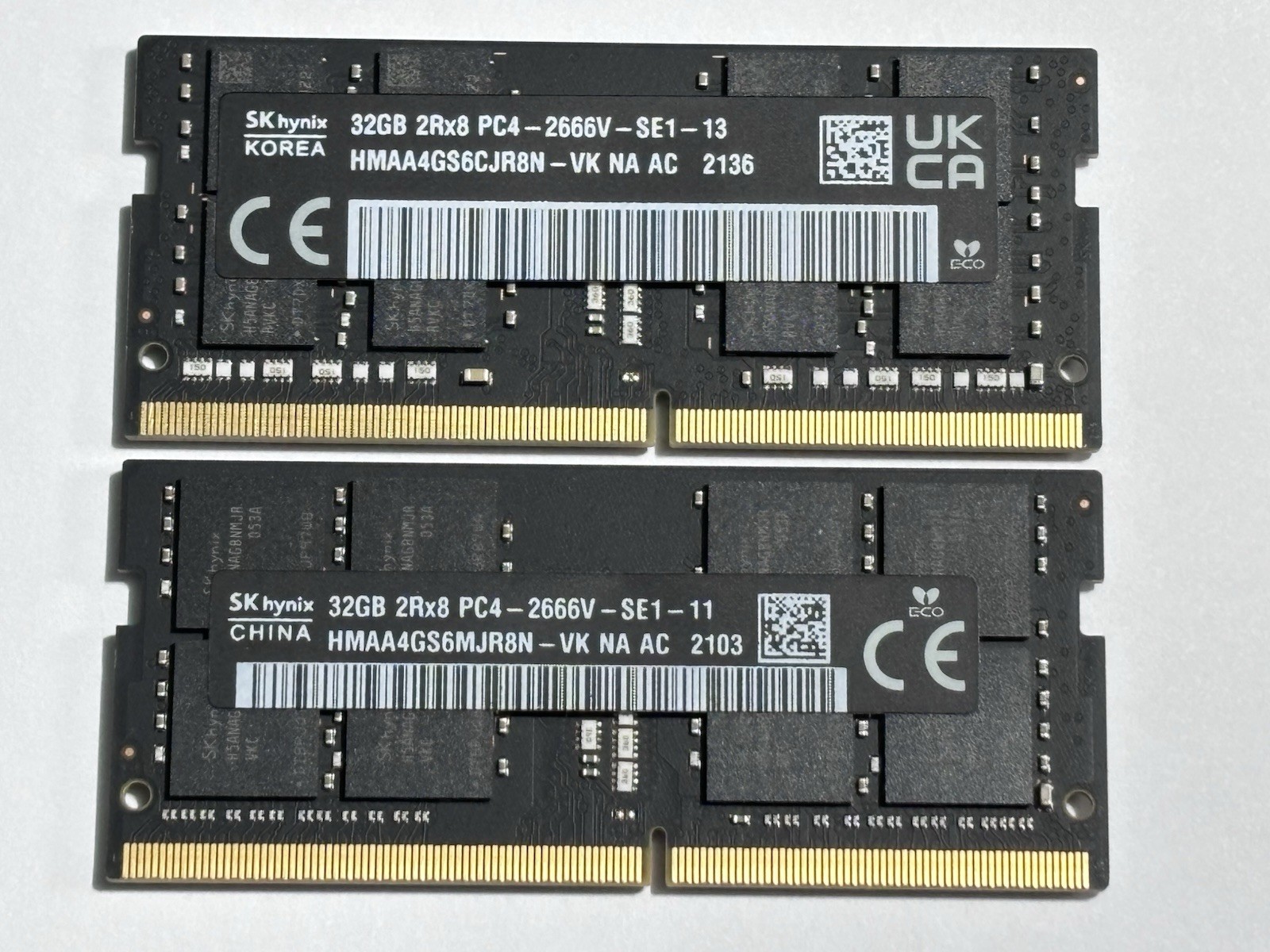 OEM Apple Hynix 64GB (2x32GB) DDR4 2666MHz Memory RAM Kit 2018 Mac Mini Upgrade