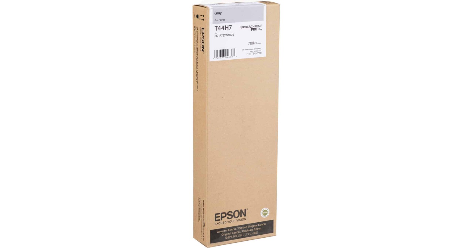 Epson T44H Extra-High-Capacity 700 mL Gray Ink Cartridge [T44H720]