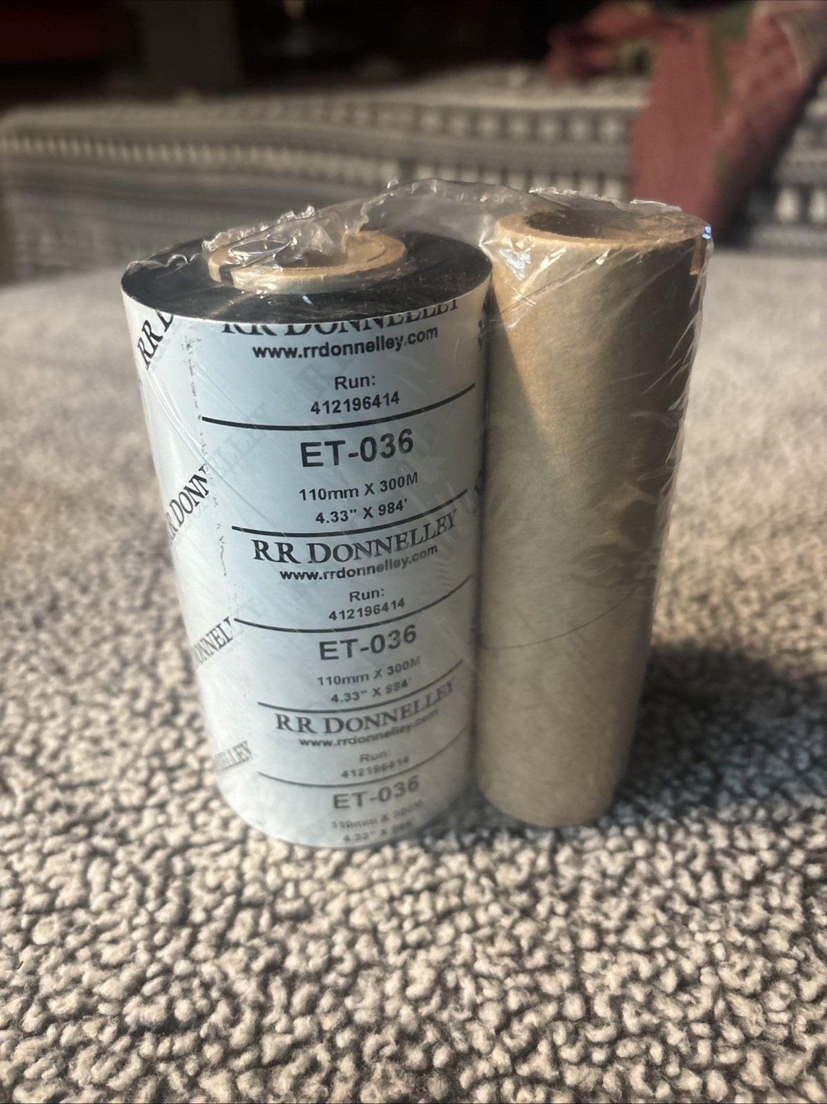 RR Donnelley Thermal Ribbon ET-036 4.33" x 984'
