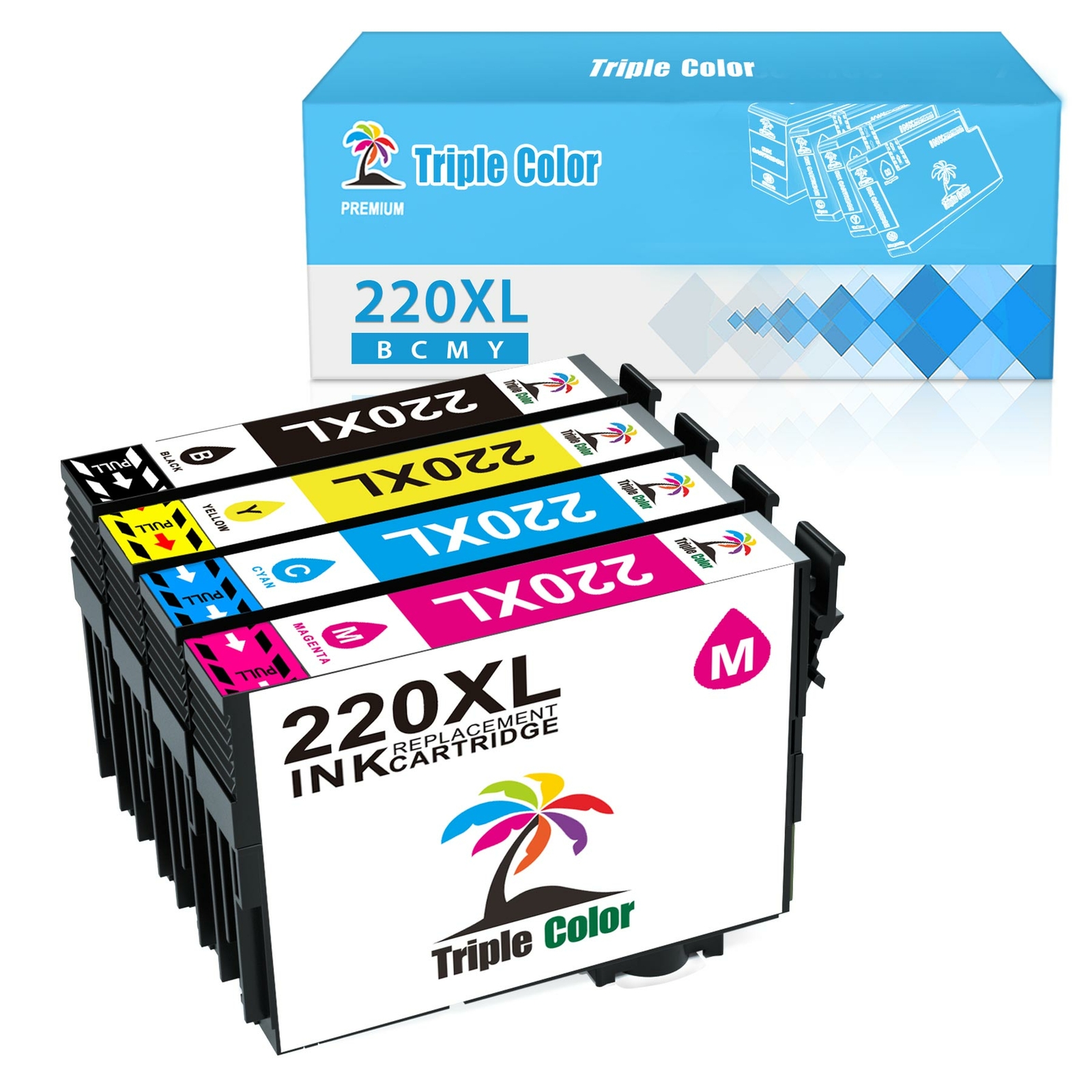 220XL Ink Cartridges Compatible for Epson WorkForce WF2630 XP-424 XP-420 WF-2750