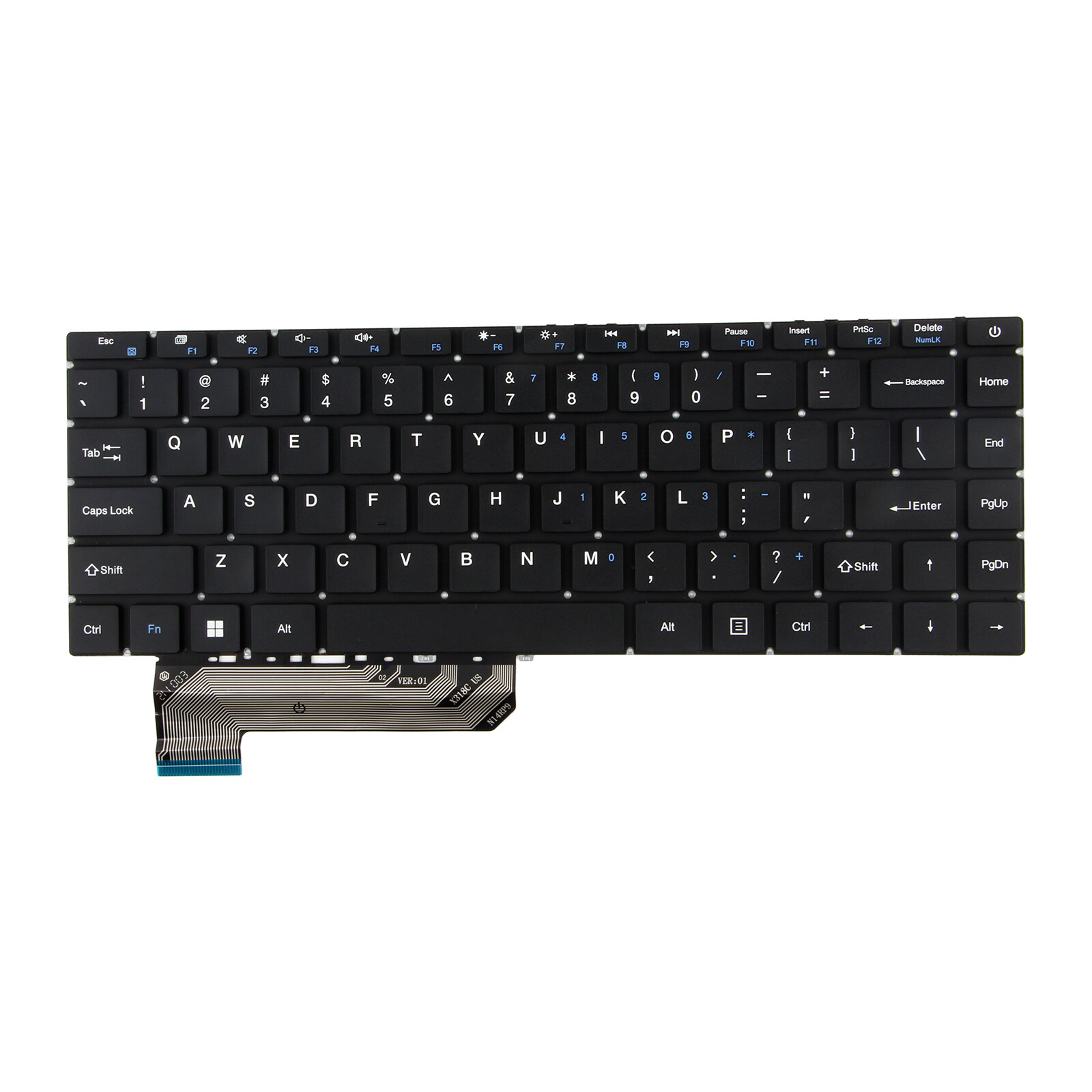 For Gateway GWTN141-2 GWTN141-3 XK-HS305 MB3181017 US Keyboard Non-Backlight