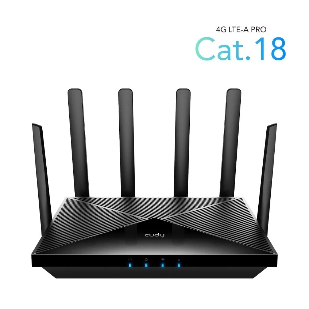 CUDY LT18 AX1800 Wi-Fi 6 CAT 18 4G LTE Cellular Hotspot Router - Custom IMEI 