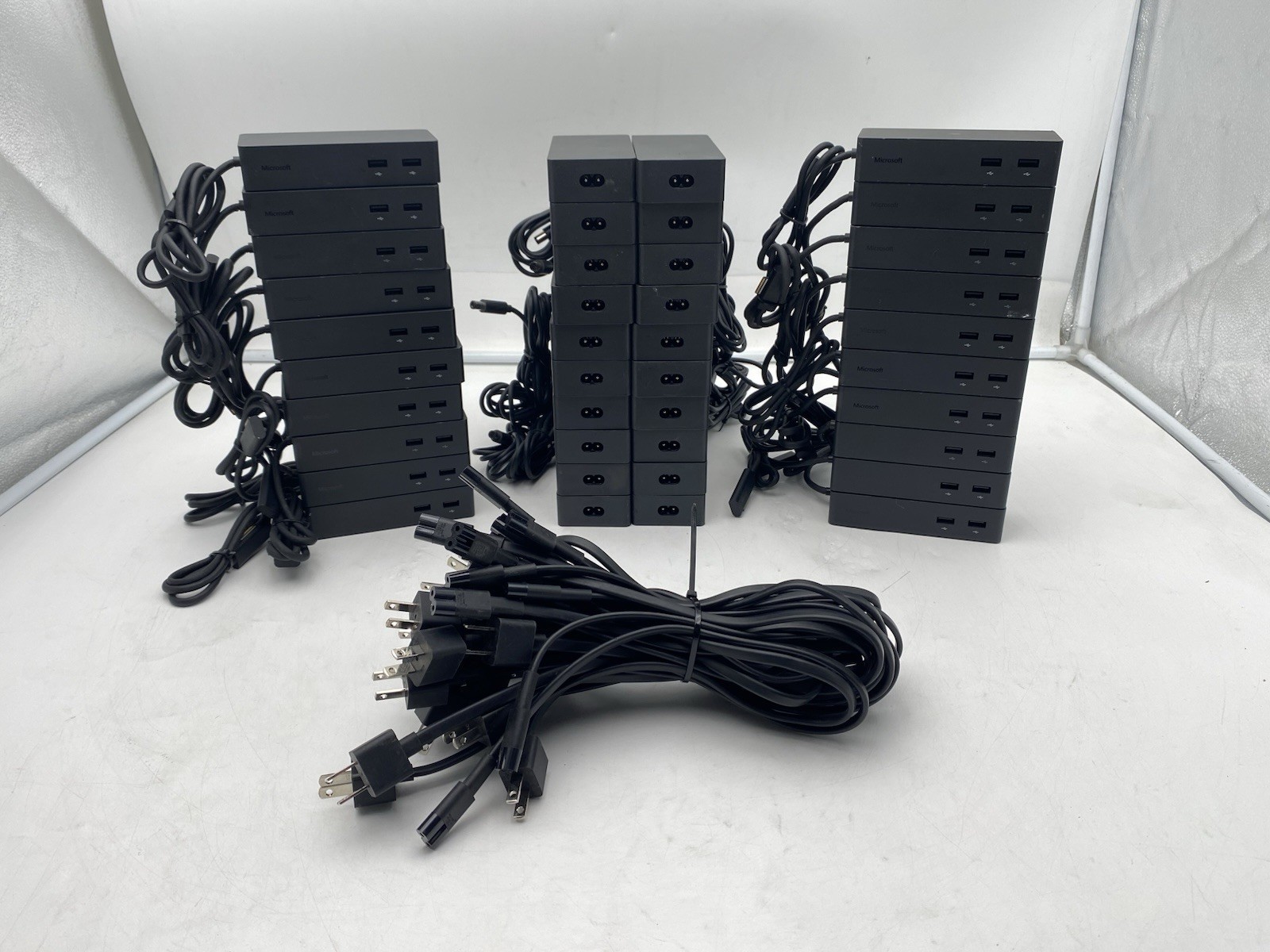 Lot of 20 Microsoft Surface Docking Station 1661 w/ AC Adapters & Power Cables