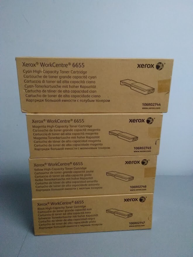 Genuine Xerox WorkCentre 6655 Toner Cartridge set of 4