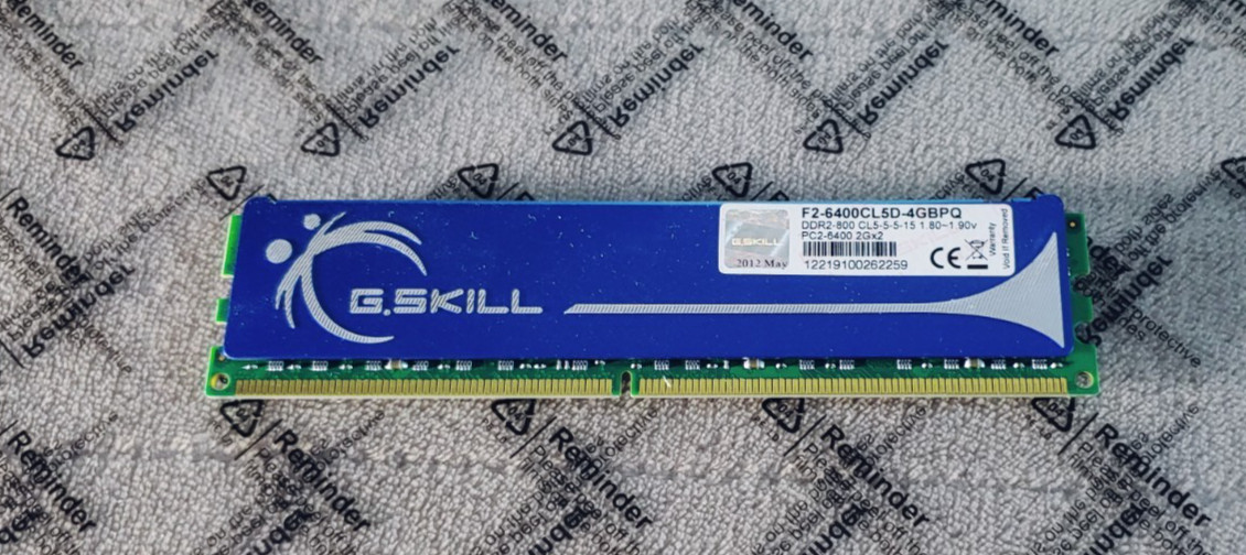 G.Skill 4GB (1x2GB) PC2-6400 800Mhz DDR2 Desktop Memory RAM F2-6400CL5D-4GBPQ