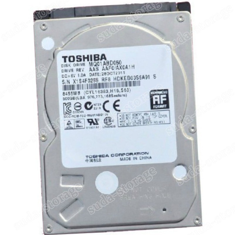 1PCS New Toshiba 500GB MQ01ABD050 5400RPM SATA 2.5" Laptop HDD Hard Disk Drive