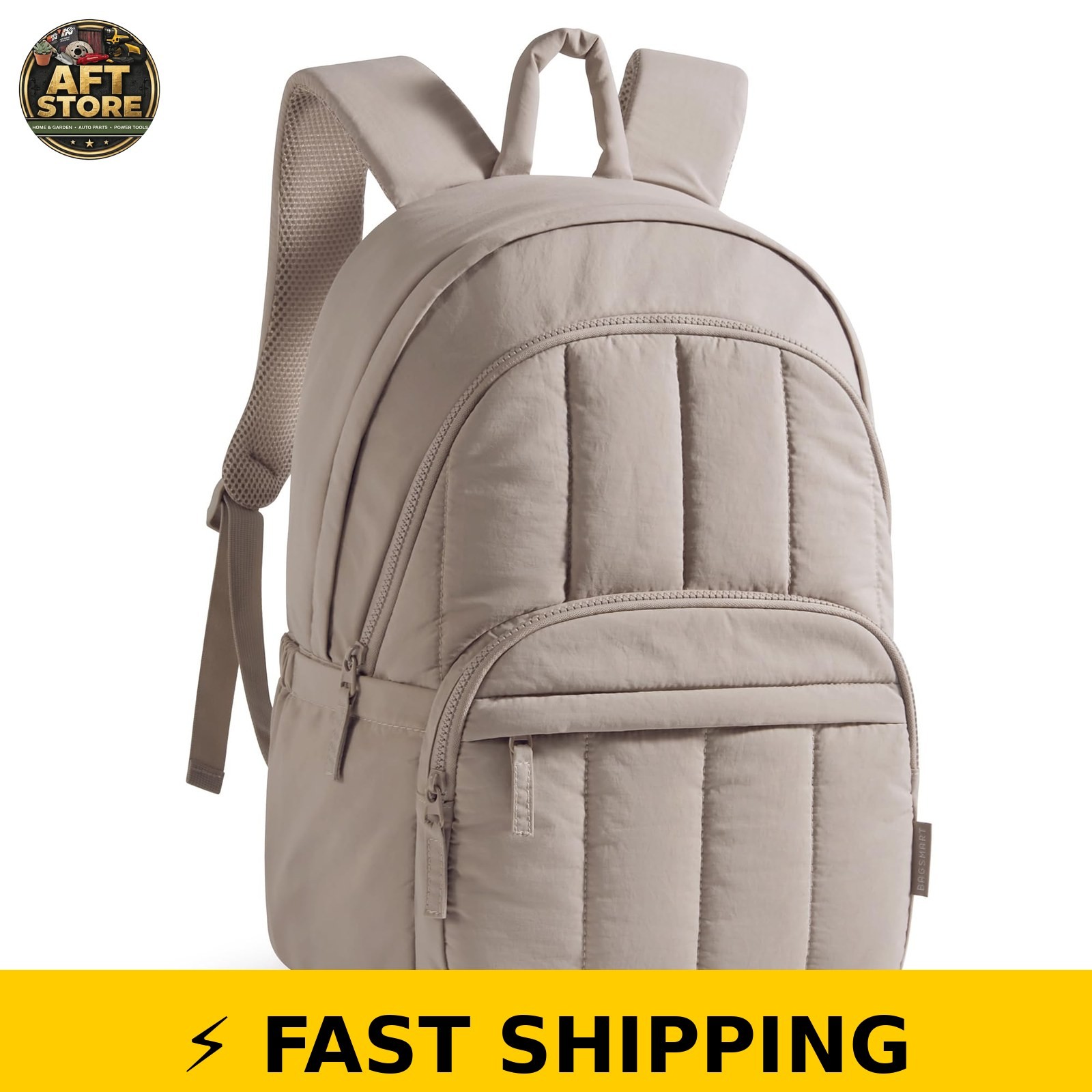 BAGSMART Women Backpack Travel College 15.6" Laptop Bag - Camel