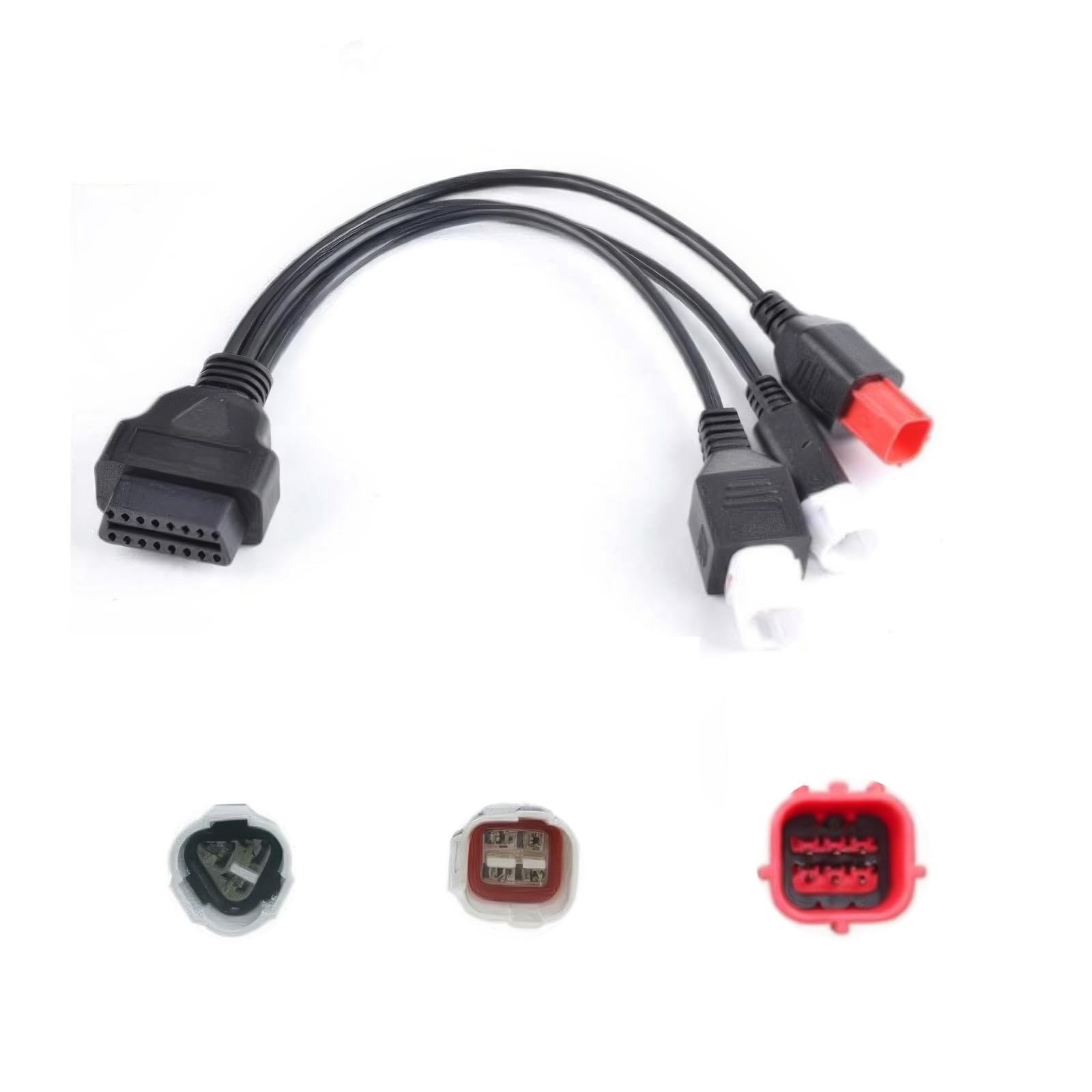 Motorcycle Diagnostic Tool, 3-in-1 Obd2 Adapter Cable Fit for Yamaha, 16 Pin ...