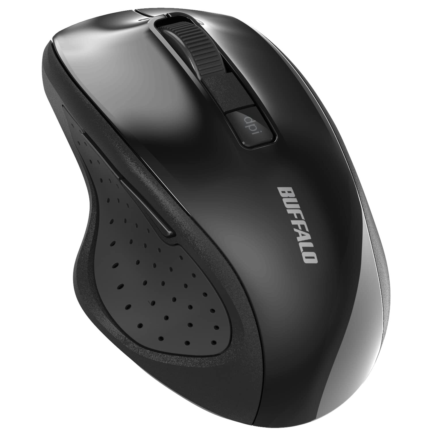 Buffalo 5-Button Bluetooth 5.0 Blue LED Mouse Black with Back/Forward Buttons