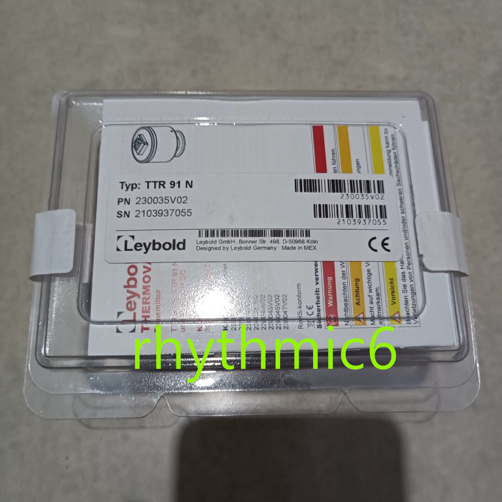 1pc LEYBOLD TTR91N Brand New Standard Vacuum Gauge TTR 91 N