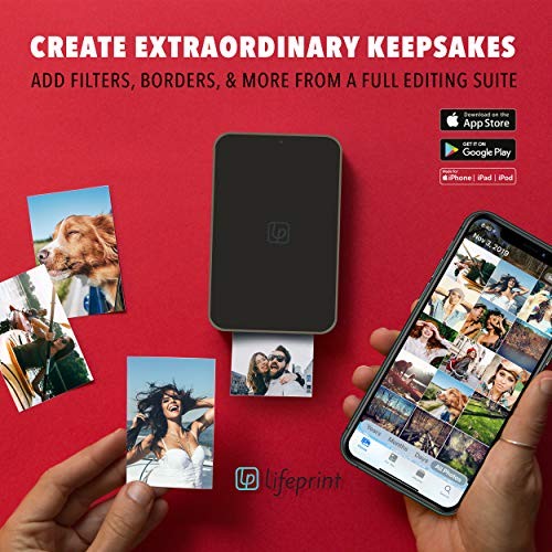 LIFEPRINT ULTRA SLIM PRINTER | PORTABLE BLUETOOTH PHOTO, VIDEO & GIF -  WHITE