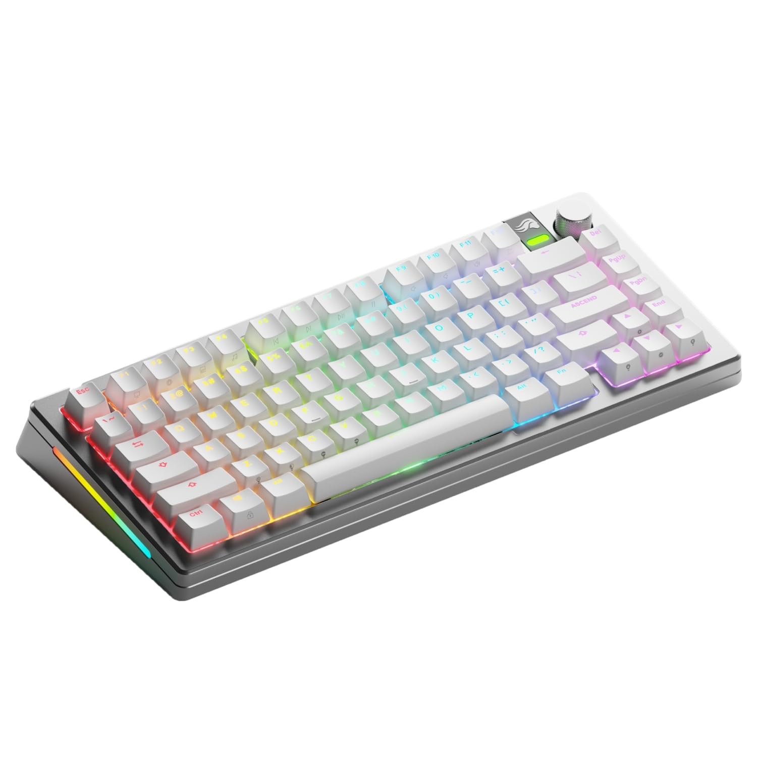 Glorious Gaming GMMK 3 PRO Wireless Mechanical Keyboard 75% TKL Bluetooth Silver