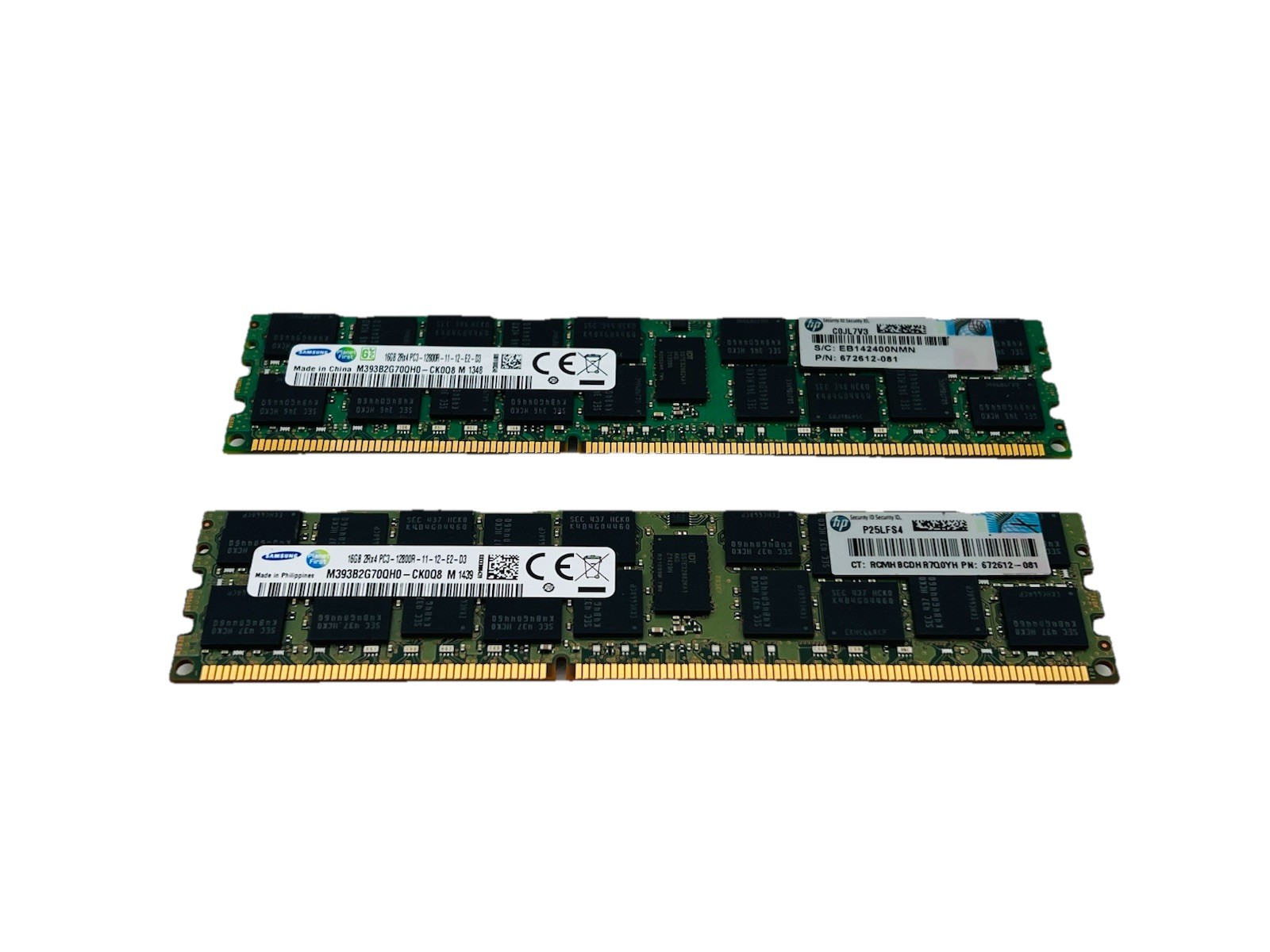 Samsung 32GB Kit | 2x 16GB RAM 2Rx4 REG PC3 12800R -11-12-E2-D3 M39382G70QH0