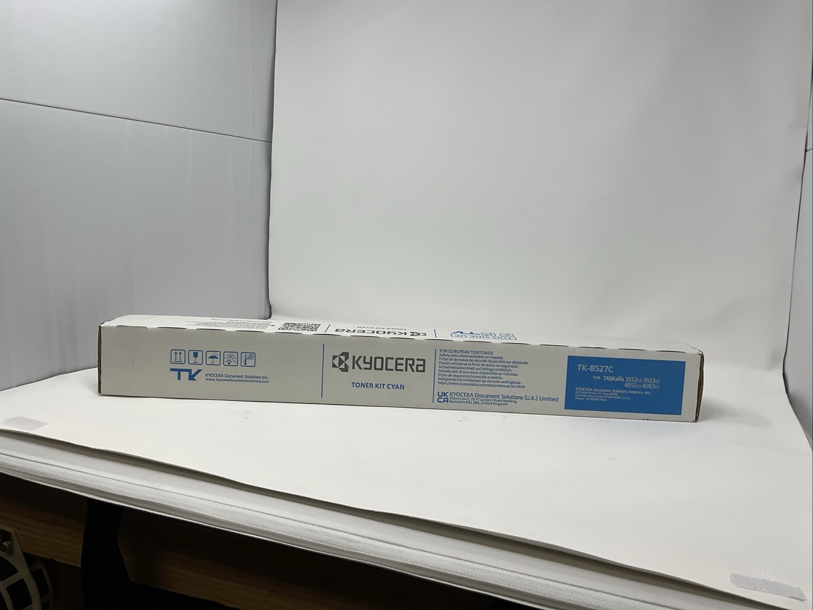 Genuine Kyocera Toner Kit Cyan TK-8527C. New, Sealed.