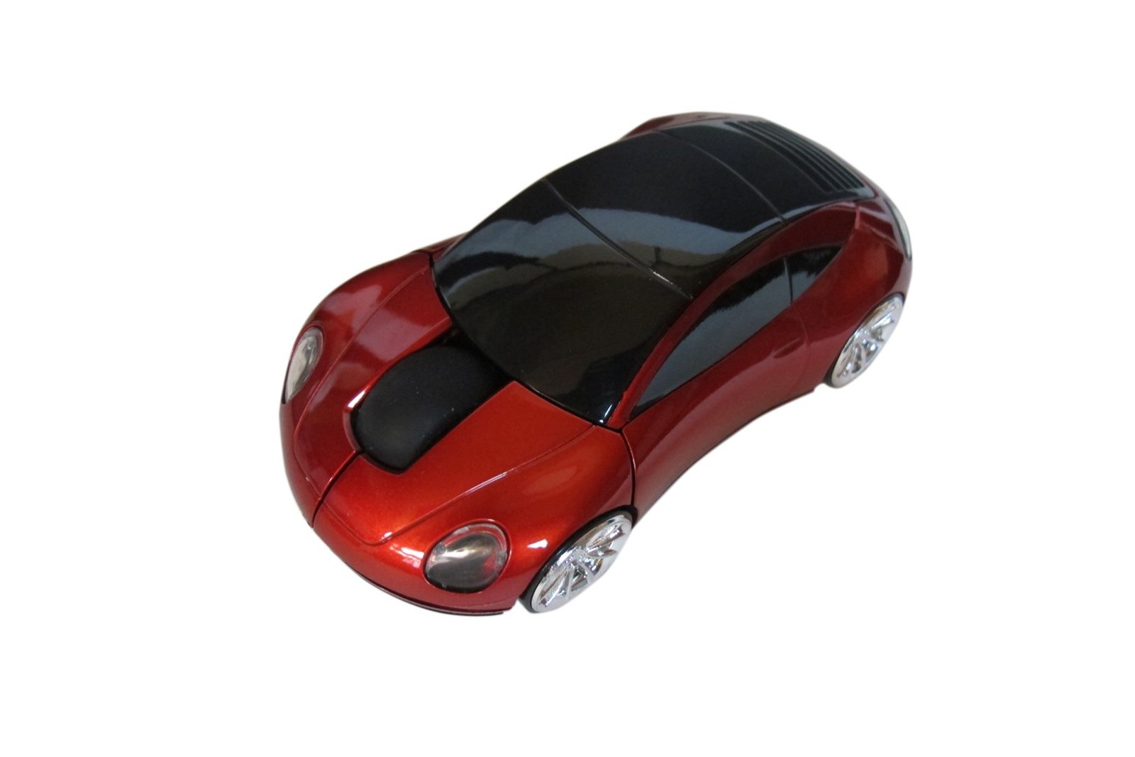 MOJO Porsche Car Optical Wireless Silent Mouse Computer Laptop PC Red 1 PCS