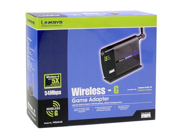 Cisco Linksys WGA54G (WMM26833) 802.11g/b Wireless Wireless-G Gaming Adapter NIB