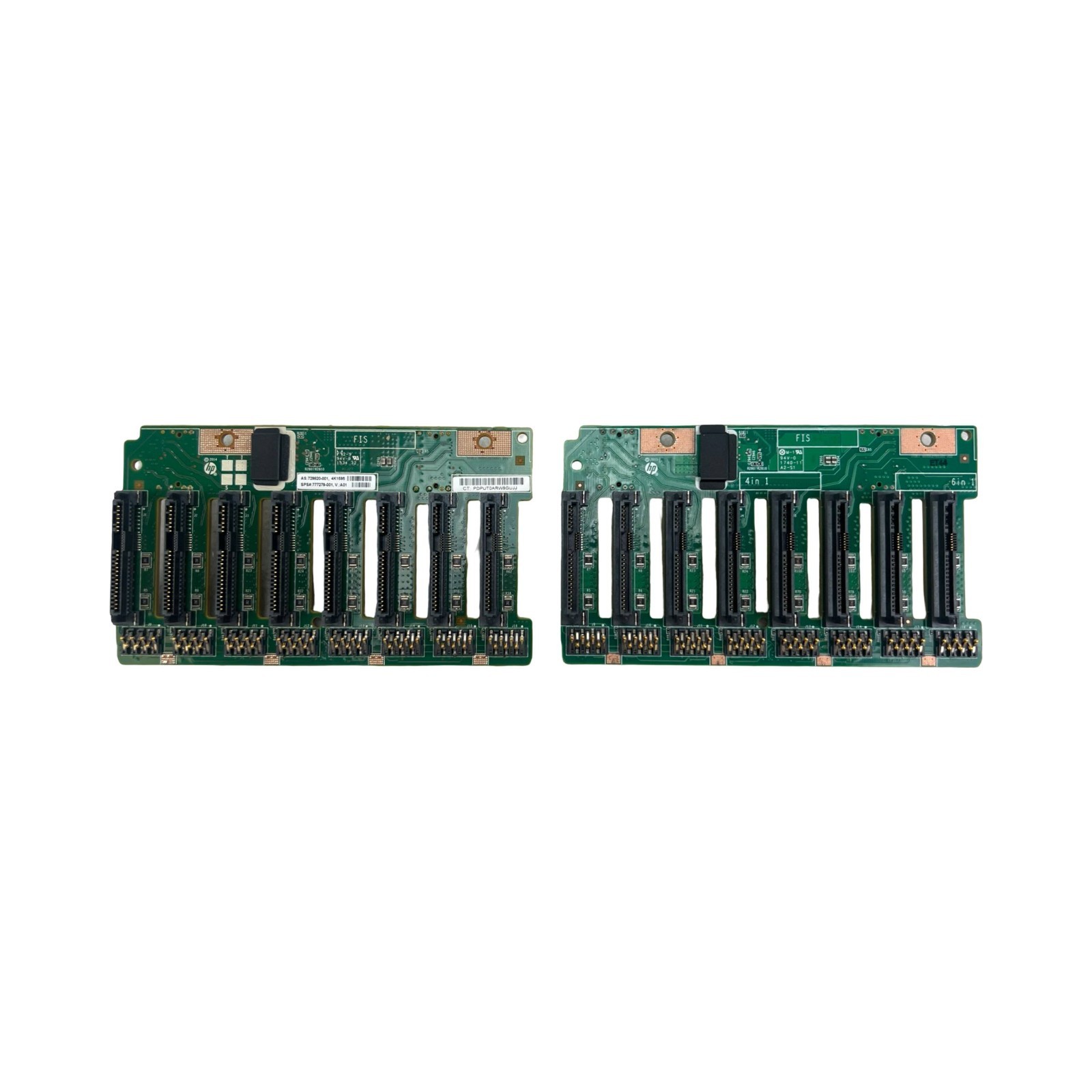 Set of HPE 832305-002/729820-001 Backplane 2.5" SFF 8-Bay for DL380 Gen10