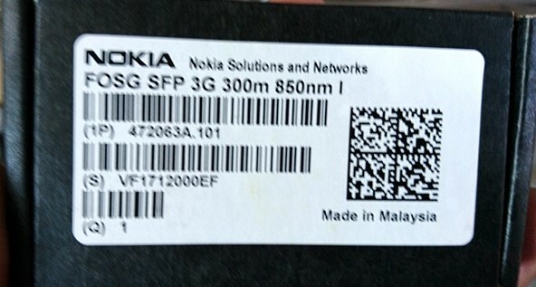 LOT of 25 - Nokia 472063A FOSG SFP 3G 300m 850nm Optical Module Transceiver