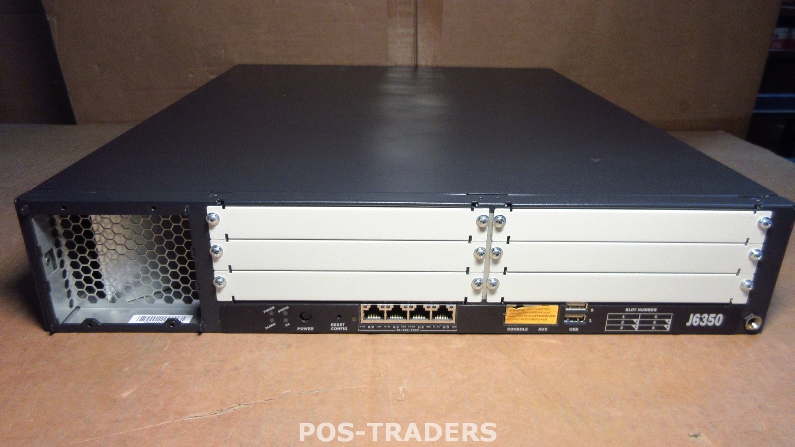 Juniper Networks J6350 J-6350-JB 4-Port Gigabit Wired Router 1X POWER SUPPLY