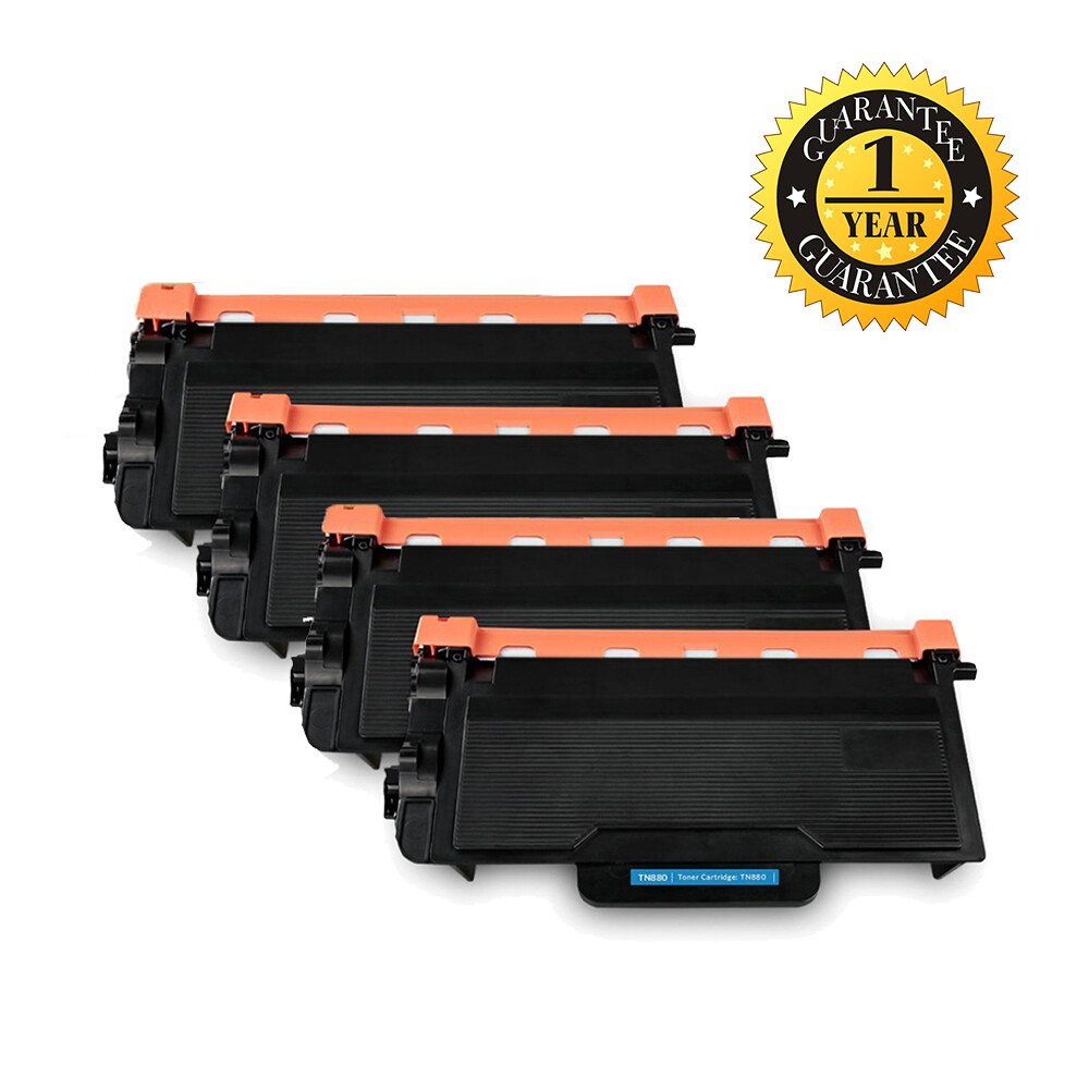4PK TN880 High Yie Toner Cartridge for Brother DCPL5900 6700 5600 5650 5700 5850