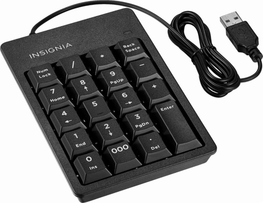 Insignia USB Wired Numeric Keypad (NS-PNKNUM19) - OBX