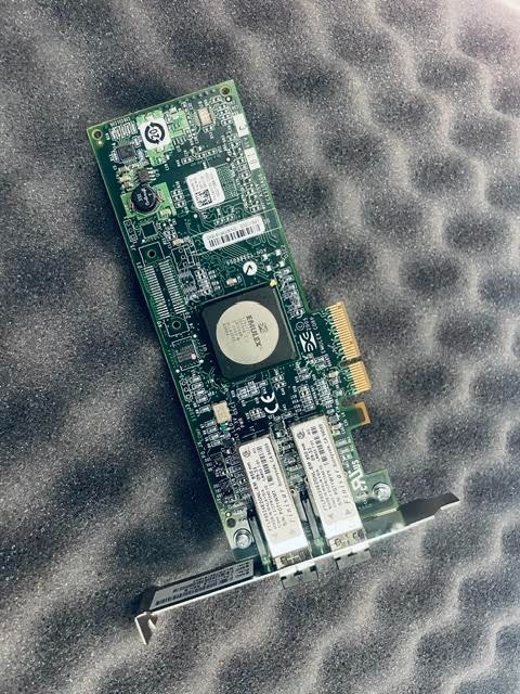 Lot of 8-Emulex LPe11002 Dual Port Fiber Channel 4G FH PCIe-x4 HBA