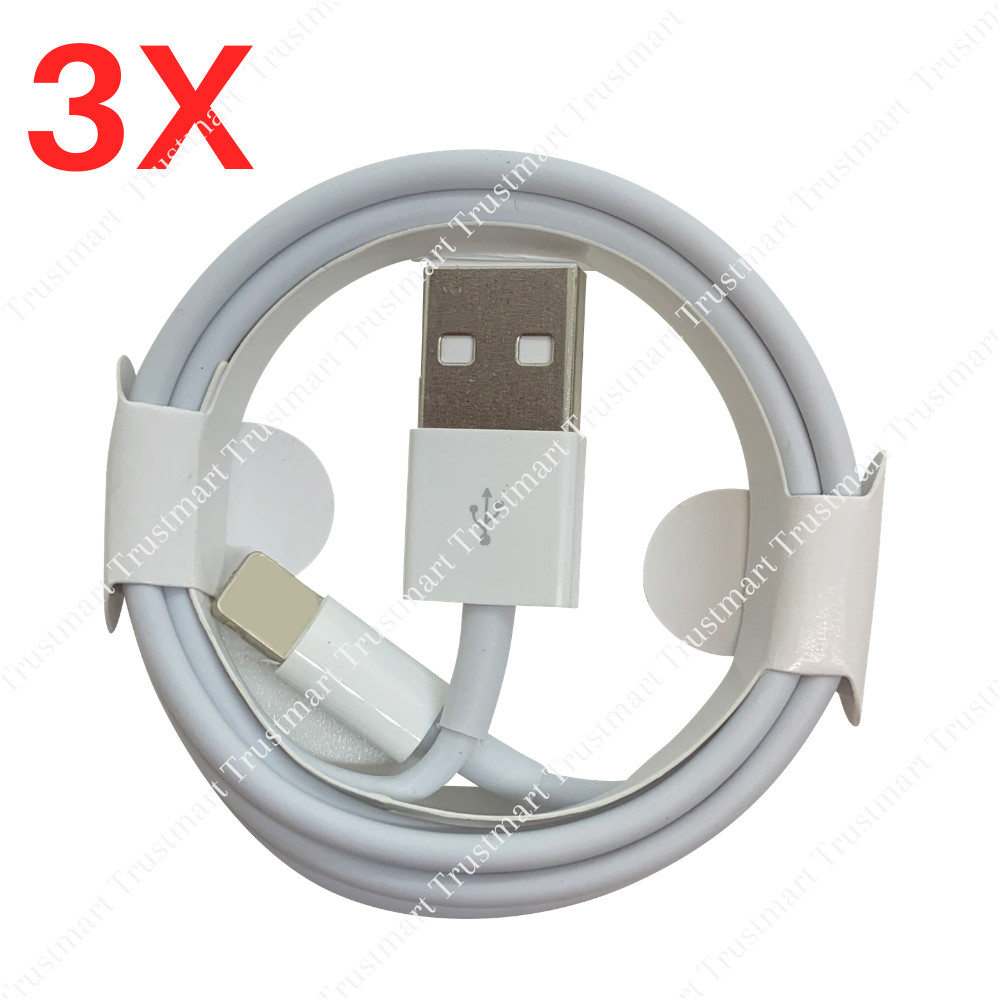 20X Wholesale Bulk 3Ft 6Ft USB Cord Lot For iPhone 8 7 11 Charger Charging Cable