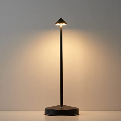 Black Cordless Table Lamps - Rechargeable Led Touch Bar - Portable Battery