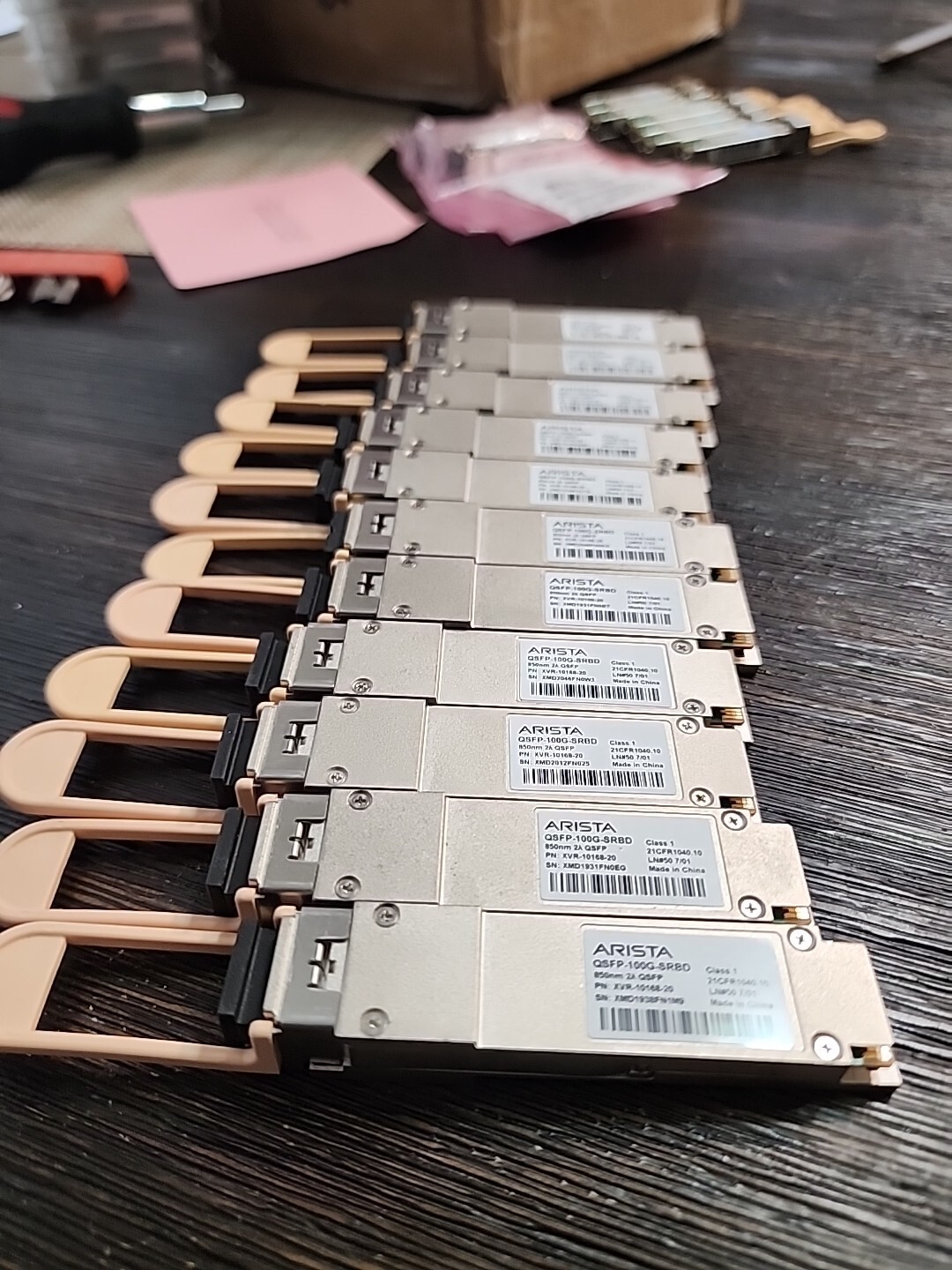 ARISTA NETWORKS QSFP-100G-SRBD QSFP 850NM 100 GBASE OPTICAL TRANSCEIVER
