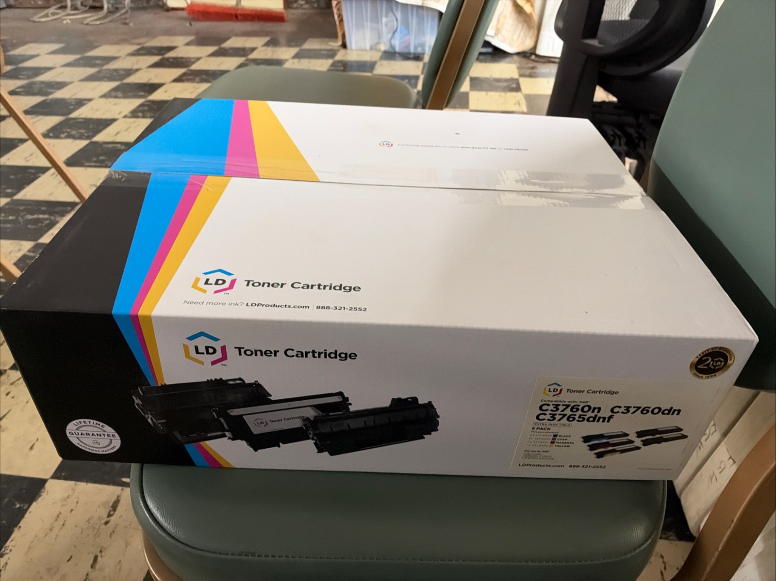Sealed Box LD 5pk Comp Toner for Dell C3760 C3765 C3760n C3760dn C3765dnf