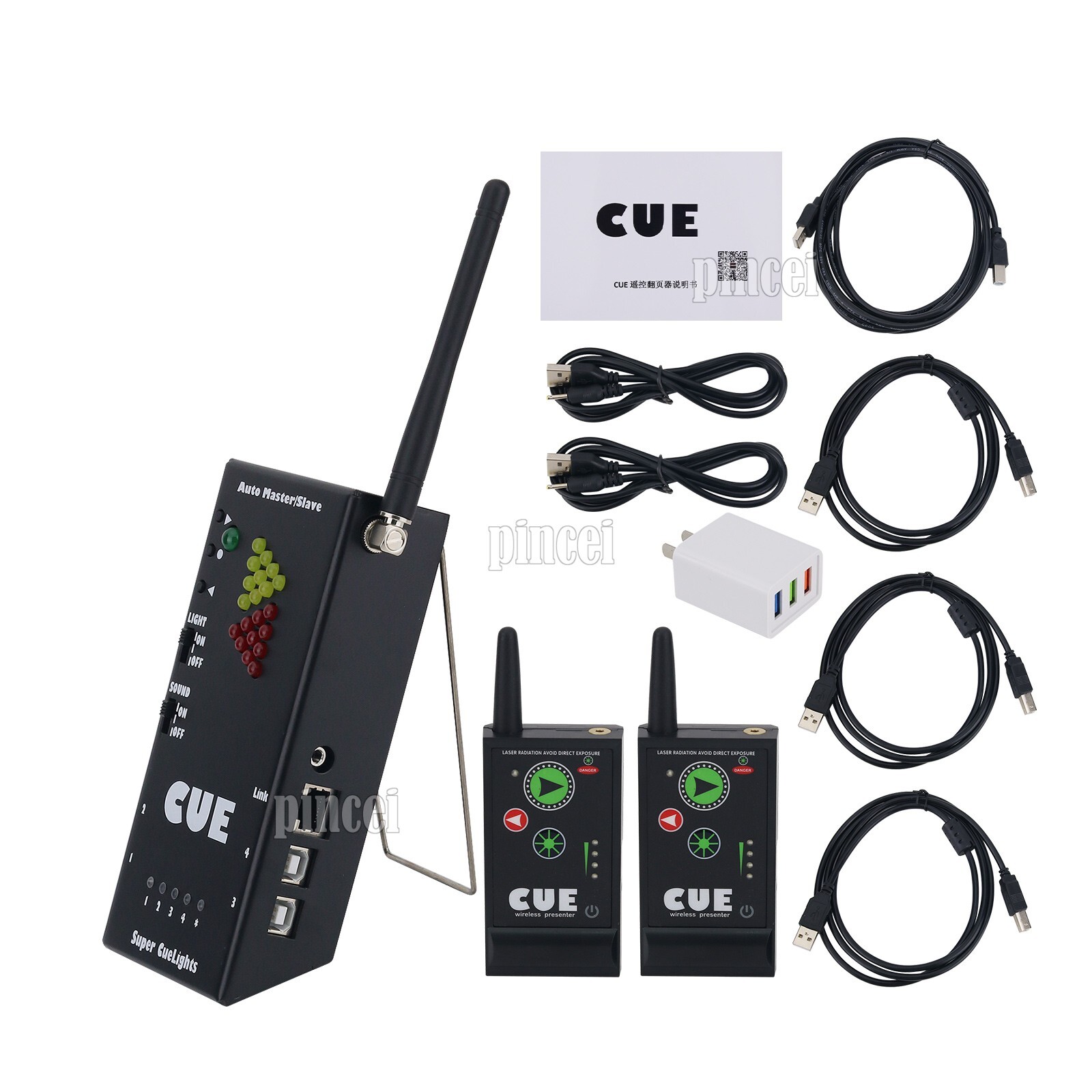 NEW Super Cuelight Presenter Remote One Receiver and Two Transmitters