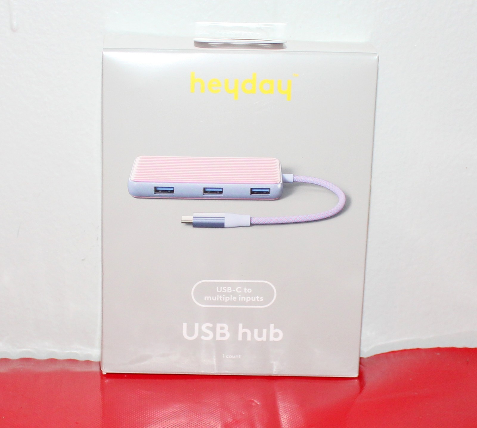 heyday USB-C to Multiple Inputs Pink USB hub *NEW* HDMI 4K 5 Gbps