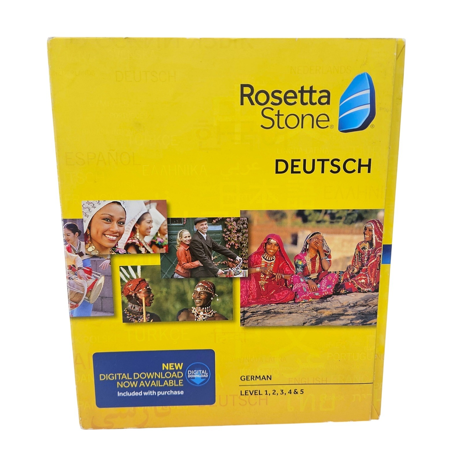 Rosetta Stone Deutsch German Level 1-5 Version 4 Box Set PC Mac Software